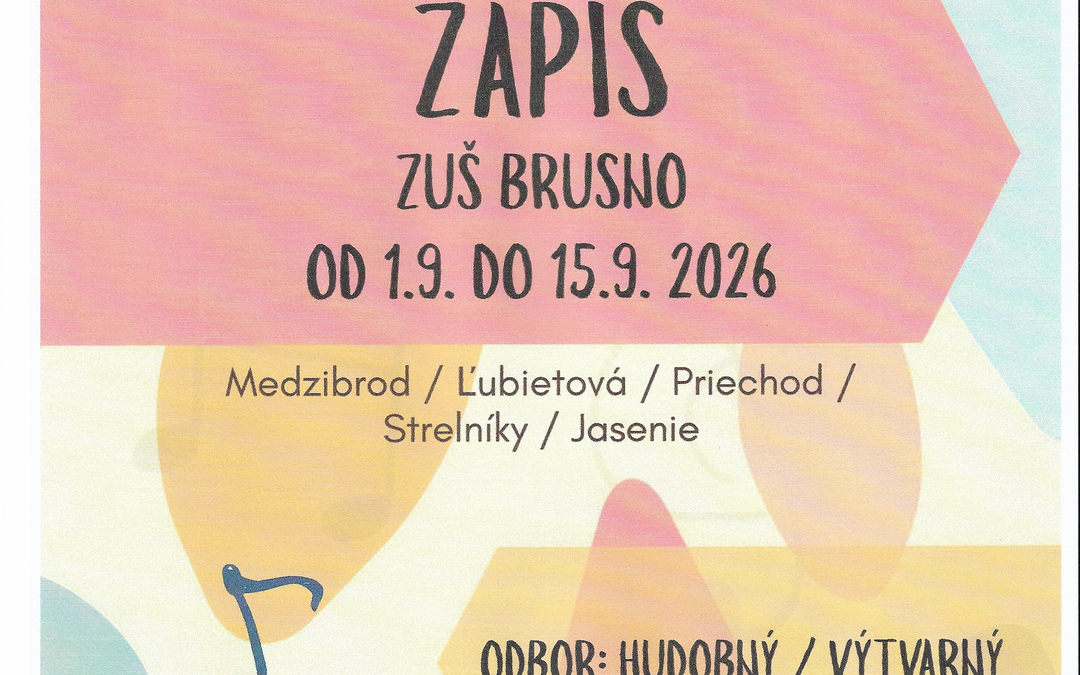Zápis pre školský rok 2026/2027